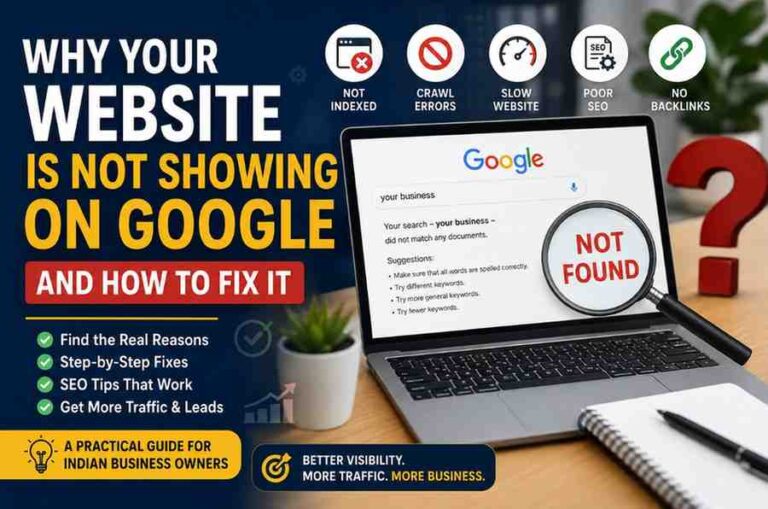 Why Your Website Is Not Showing on Google and How to Fix It?